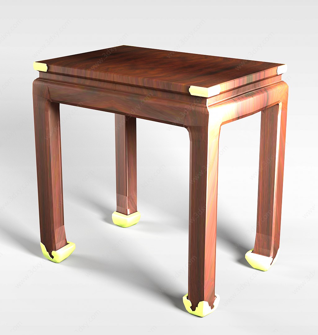 中式桌子3D模型