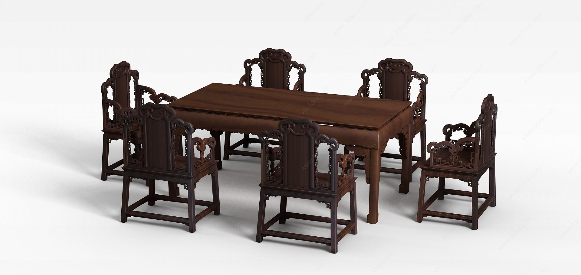古典桌椅3D模型