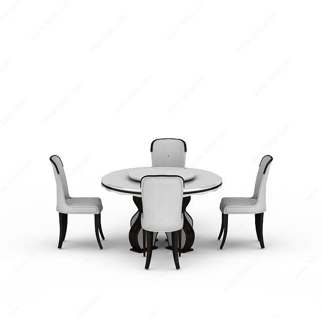 客厅桌椅3D模型