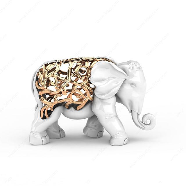大象装饰品3D模型