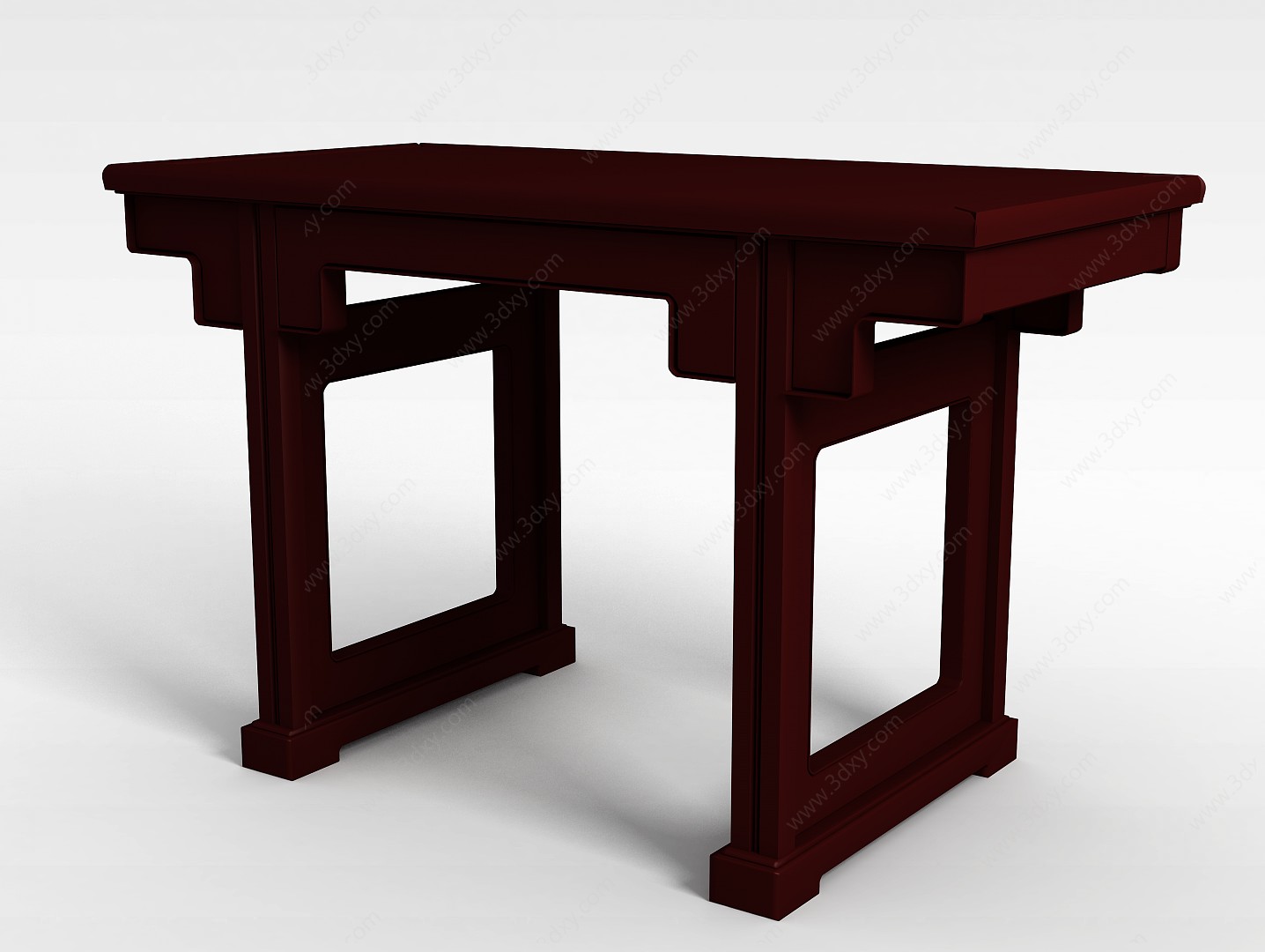 红木凳子3D模型