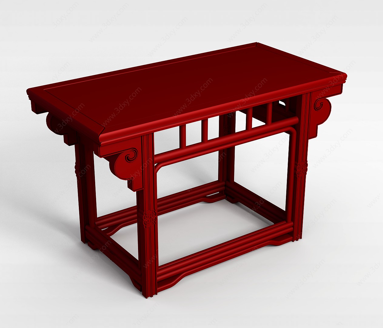 中式桌几3D模型