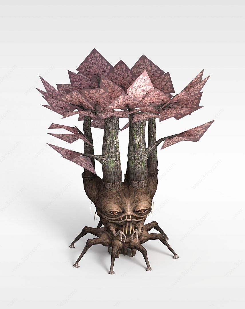 游戏怪物树精3D模型