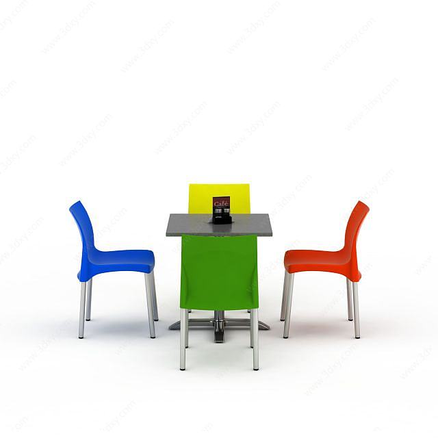 创意桌椅3D模型