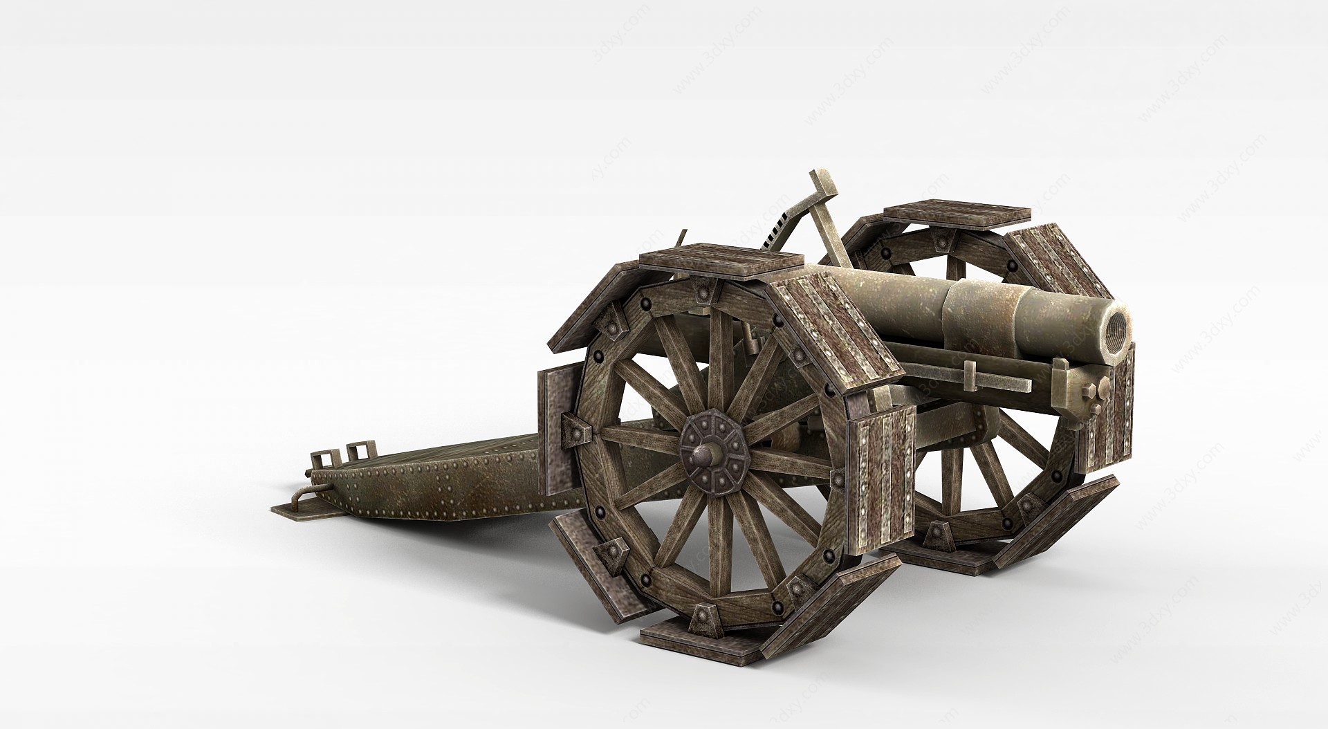 复古大炮3D模型