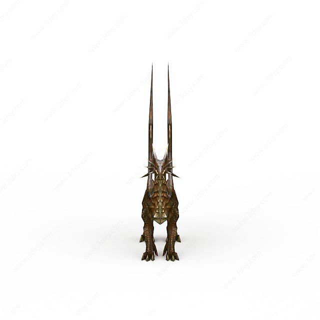 怪物猎人锈钢龙3D模型