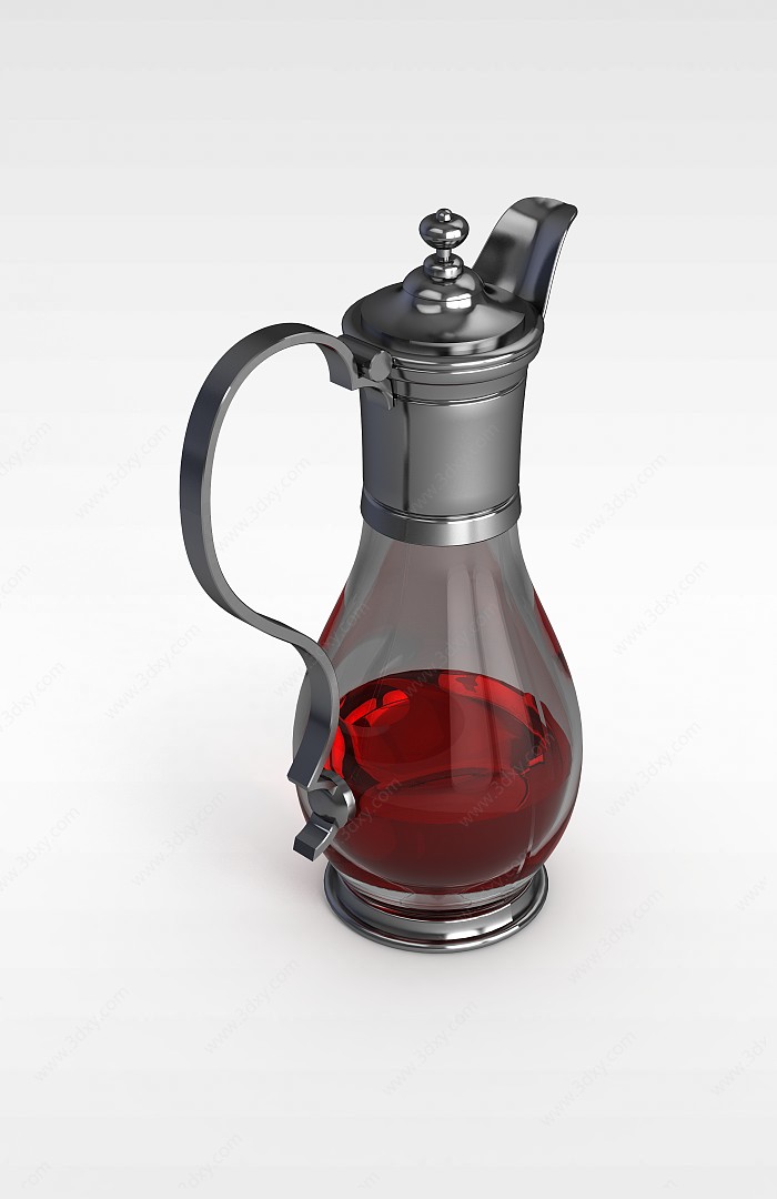 红酒茶壶3D模型