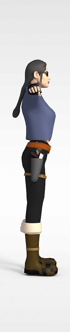 女警察3D模型