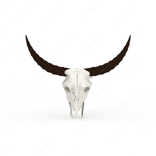 牛头骷髅3D模型