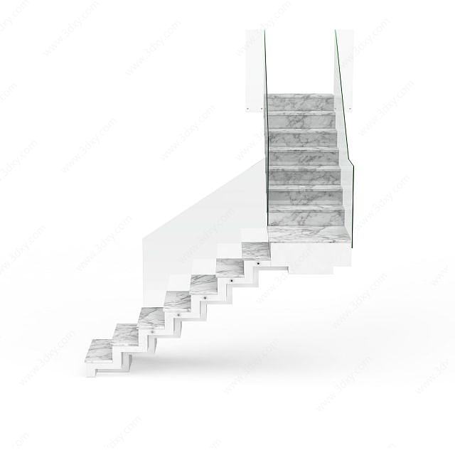 现代楼梯3D模型