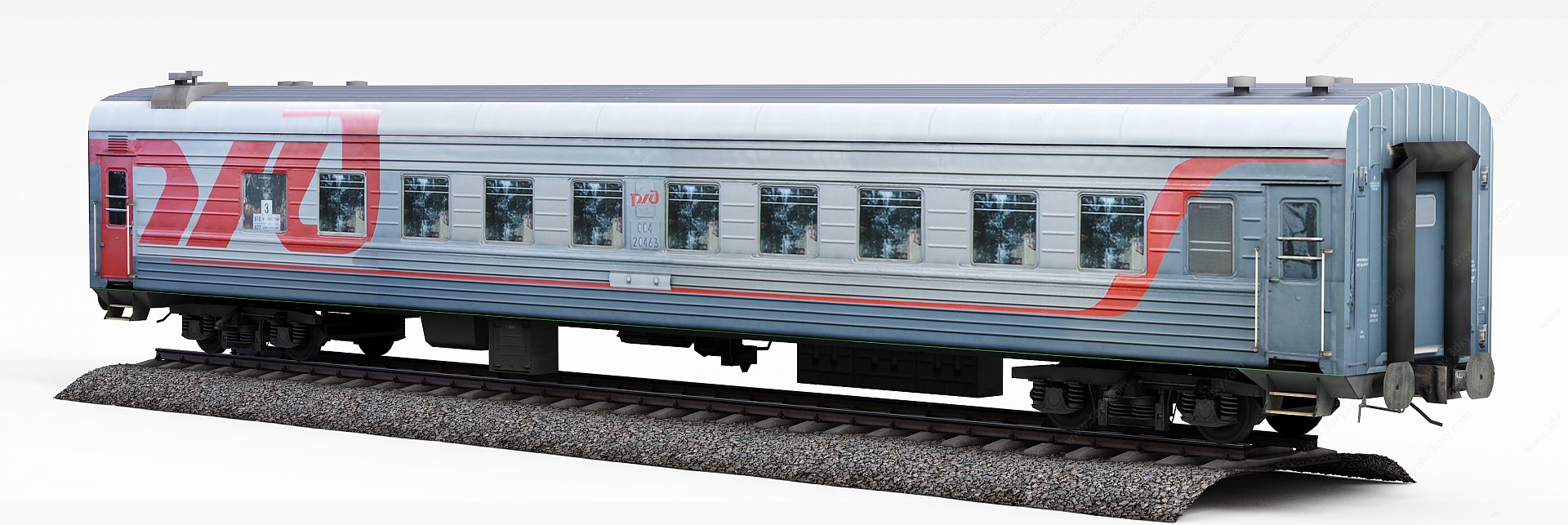 载客火车3D模型