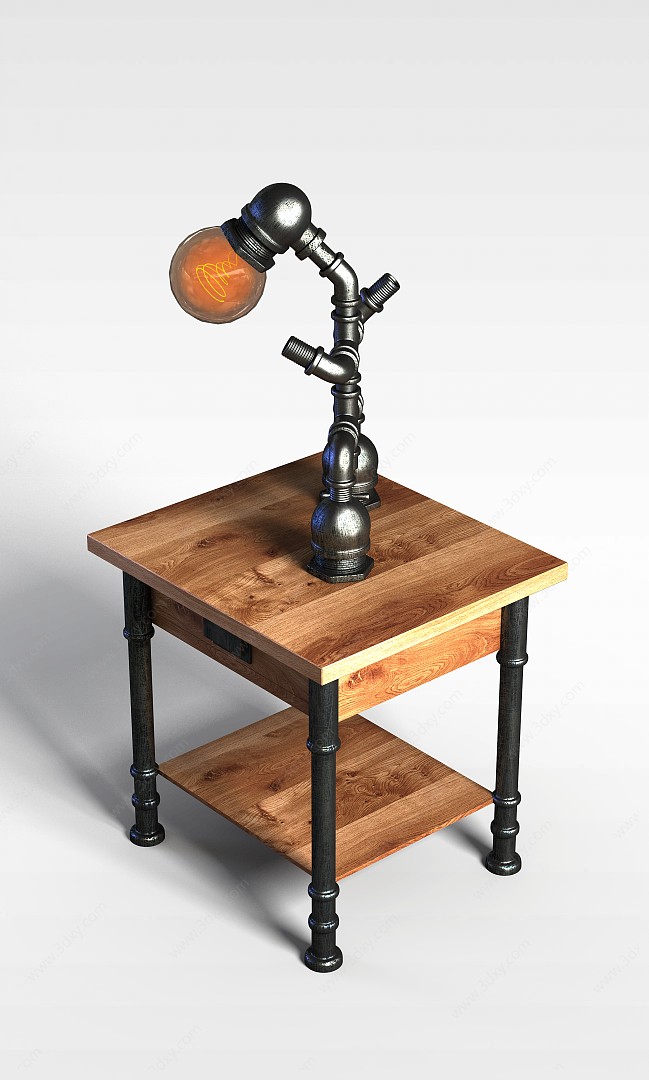 课桌台灯3D模型