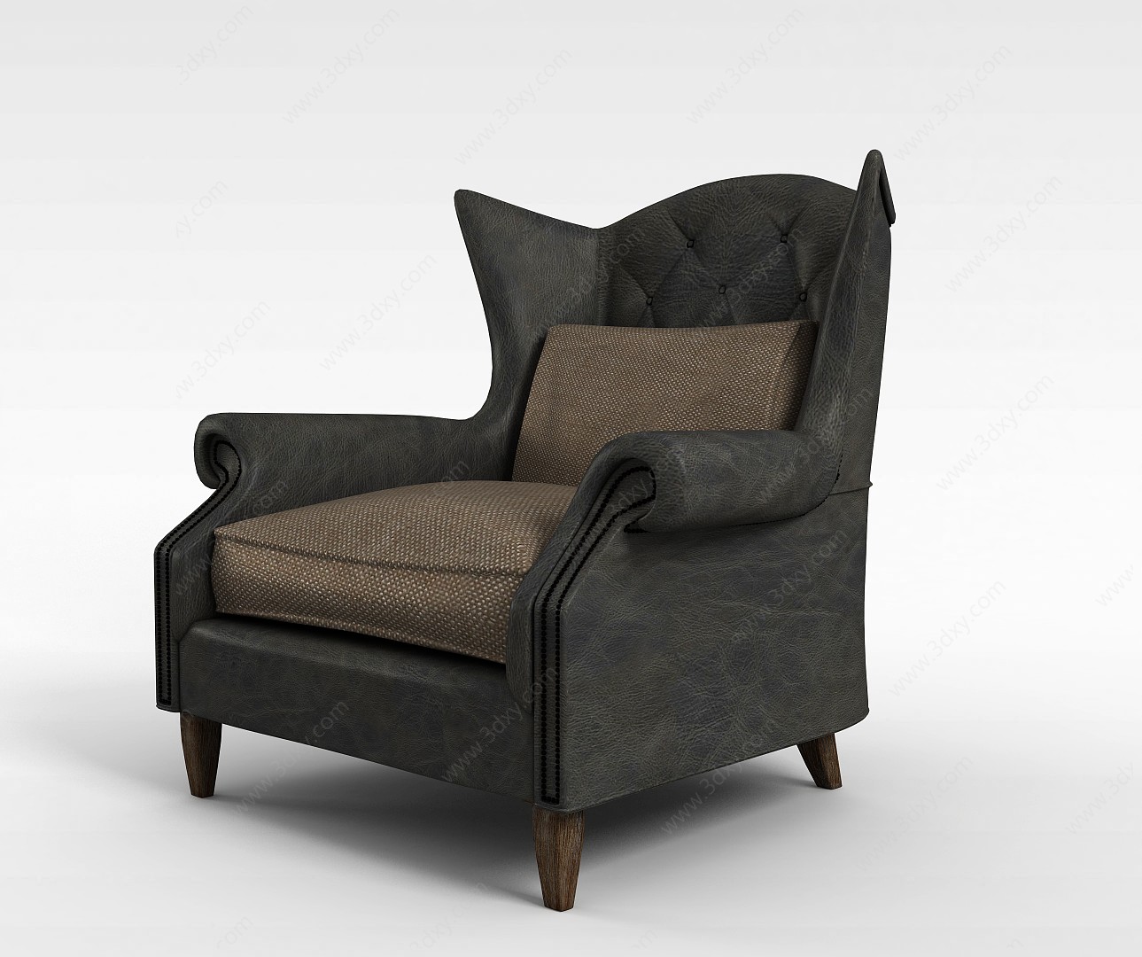 舒适单人沙发3D模型