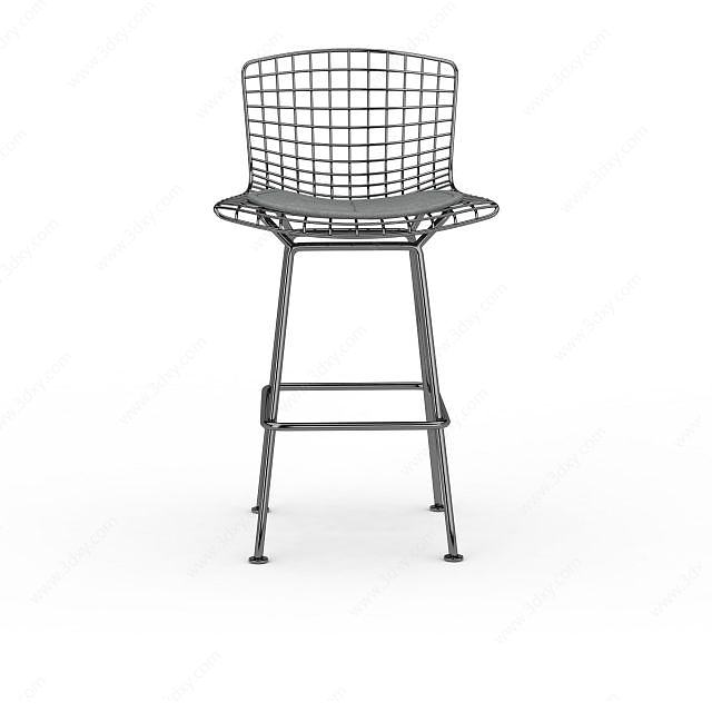 创意金属椅子3D模型