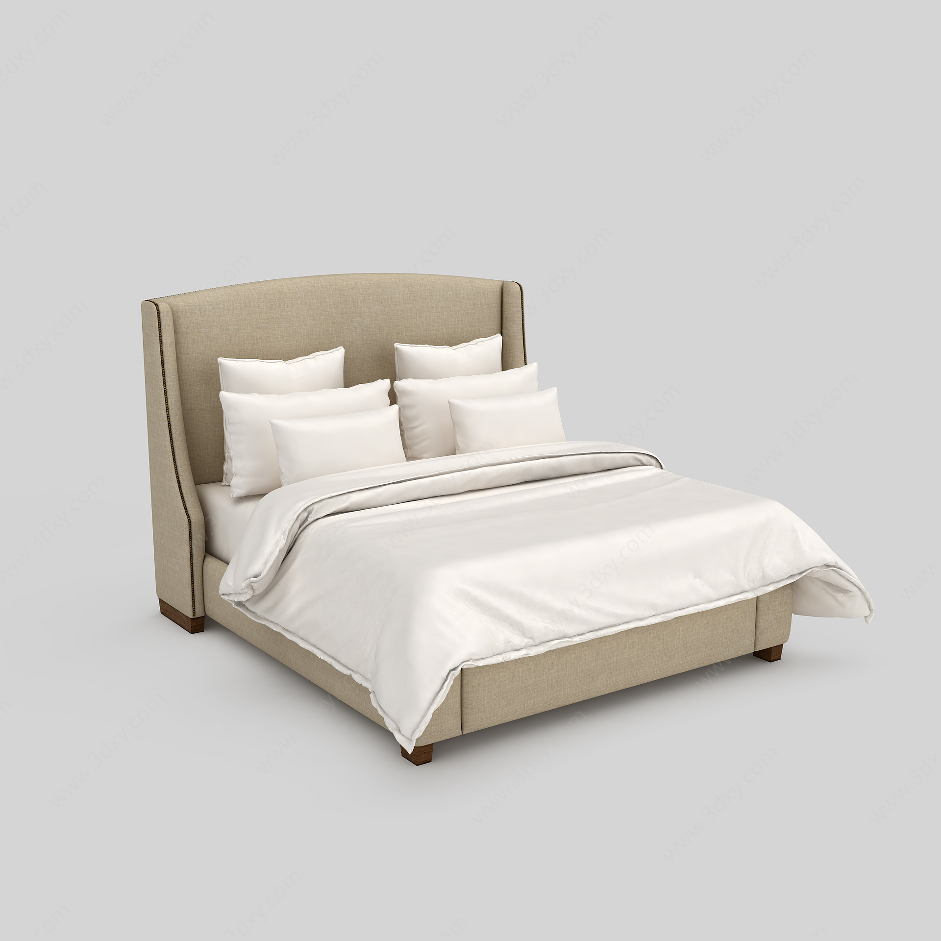 卧室舒适床3D模型