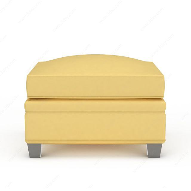 舒适沙发凳3D模型