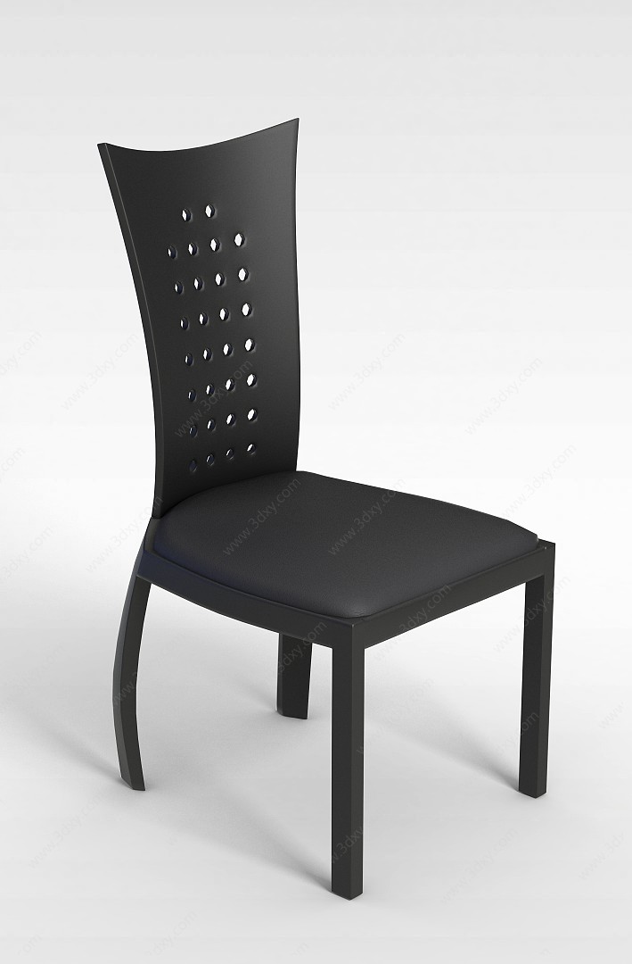 时尚餐椅3D模型