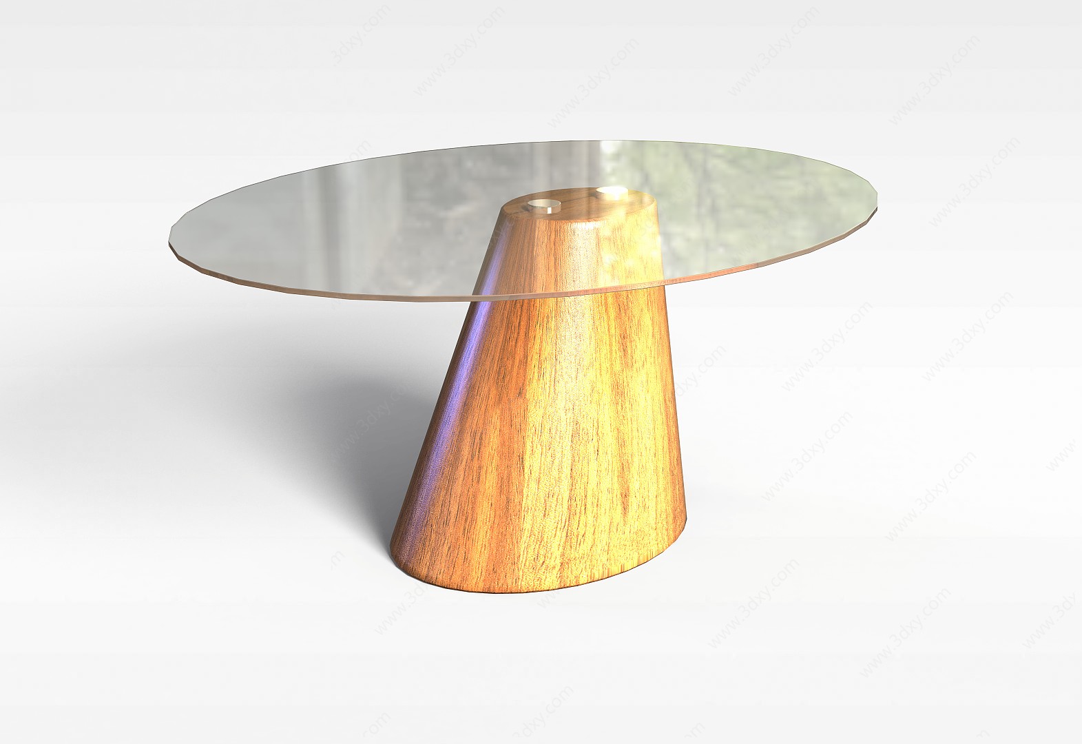 玻璃餐桌3D模型