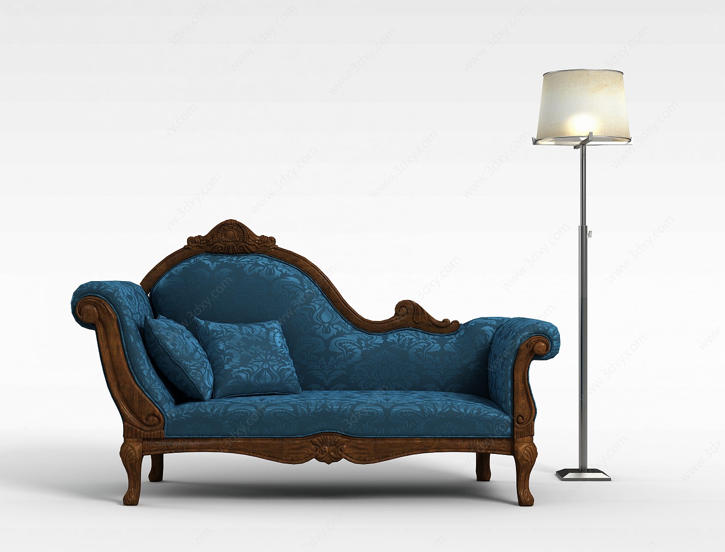 欧式风格贵妃椅3D模型