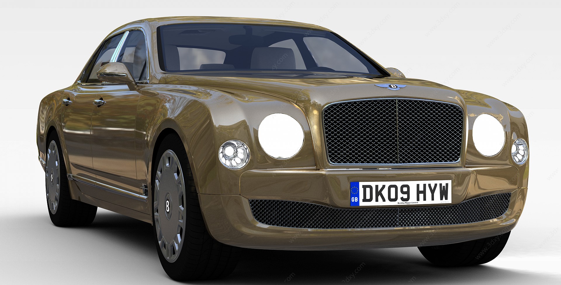 香槟色汽车3D模型
