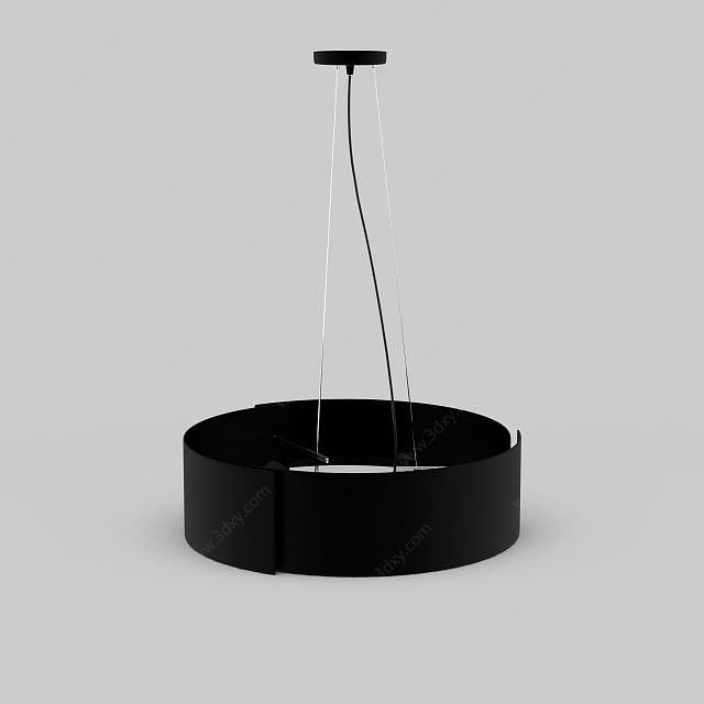 圆环形吊灯3D模型
