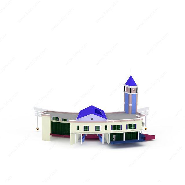欧式别墅3D模型