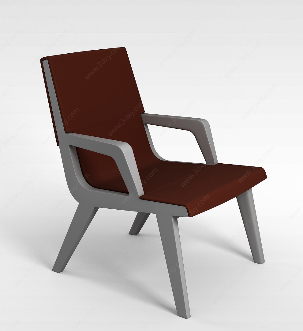 咖啡色椅子3D模型