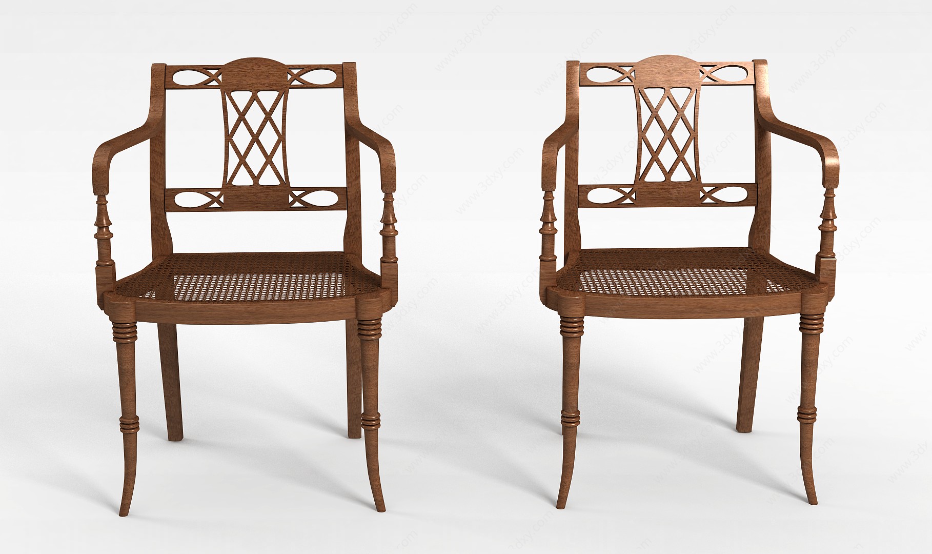 创意竹椅3D模型
