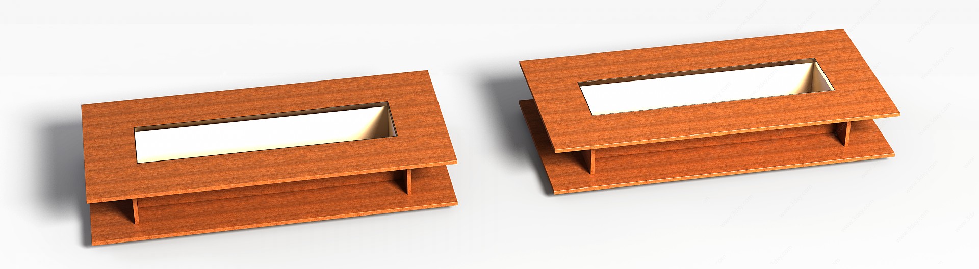 实木桌子3D模型