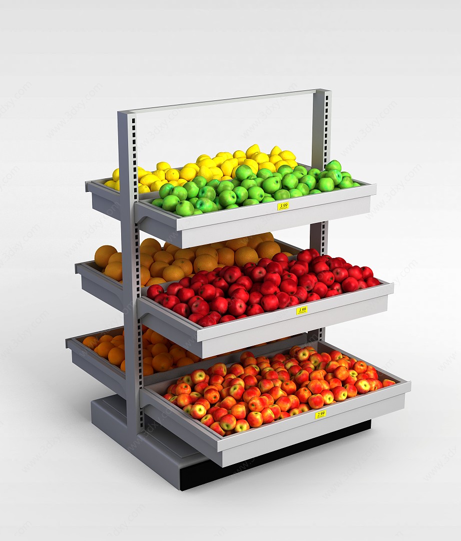 超市水果货架3D模型