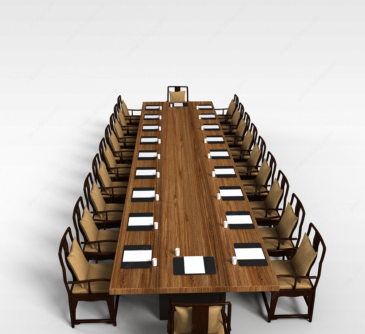 会议室桌椅3D模型