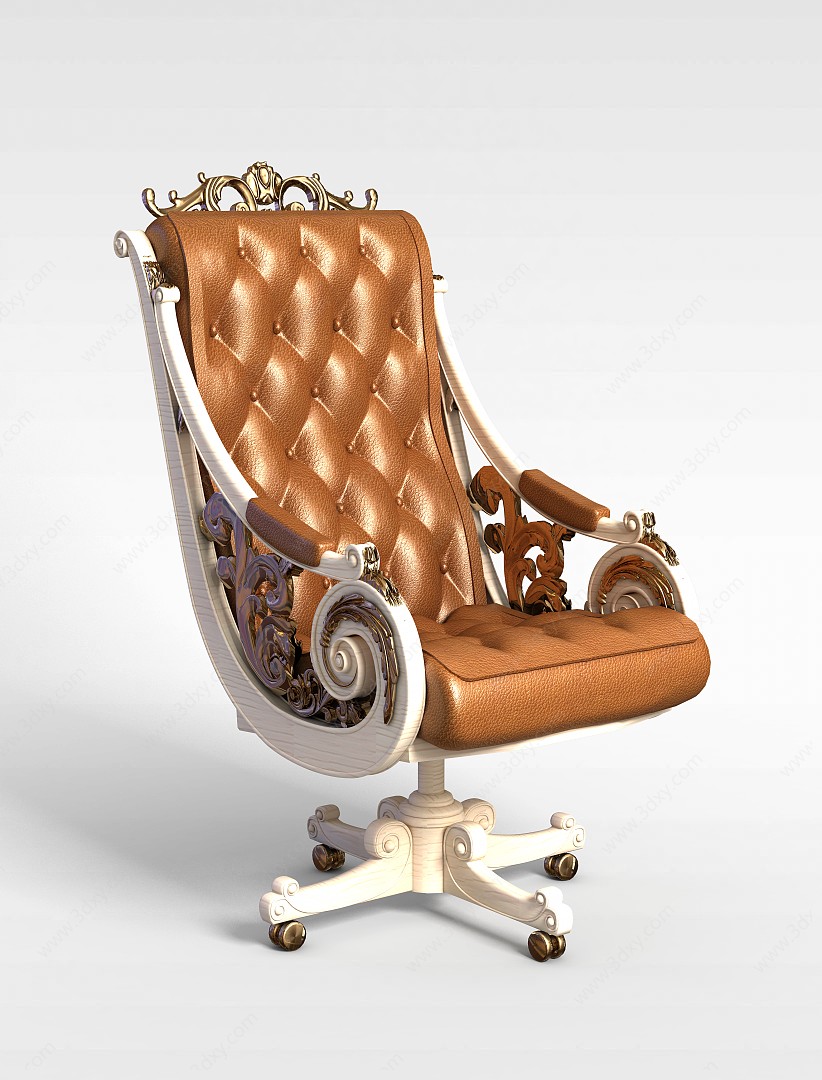 欧式风格沙发椅3D模型