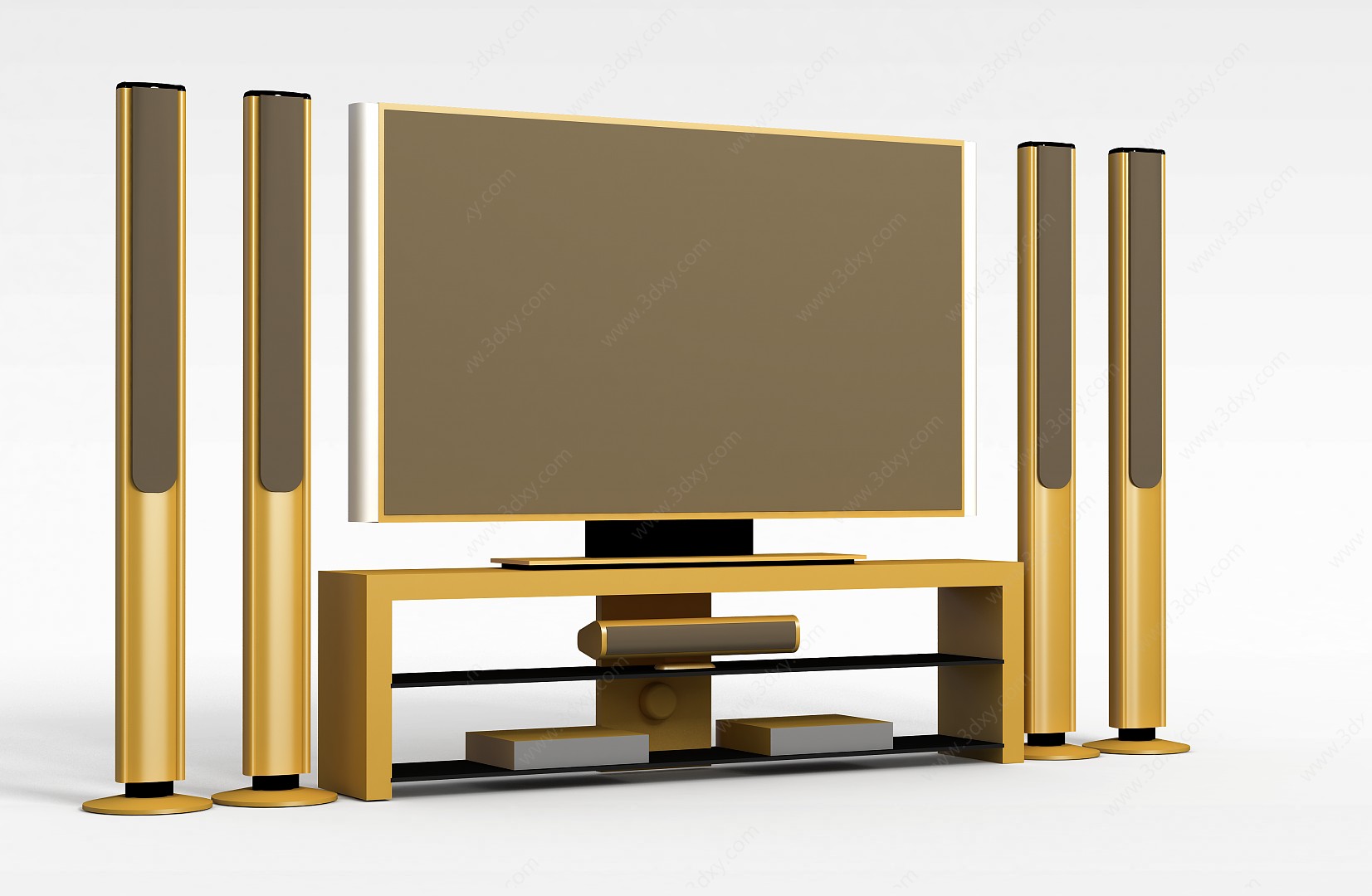 客厅电视柜3D模型
