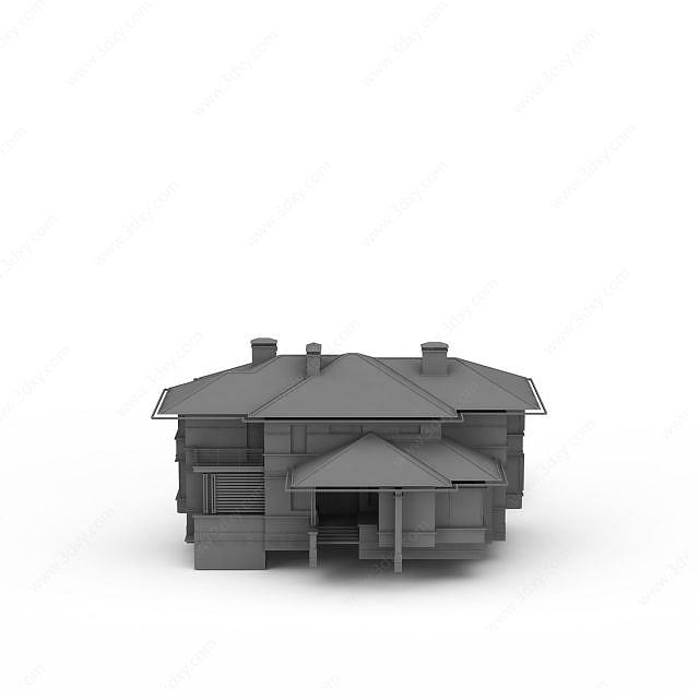 郊外房屋3D模型