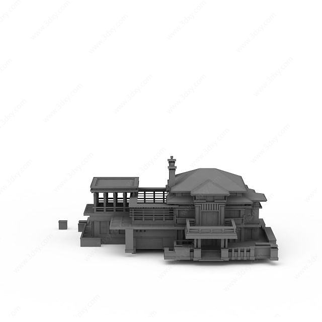 郊外房屋3D模型