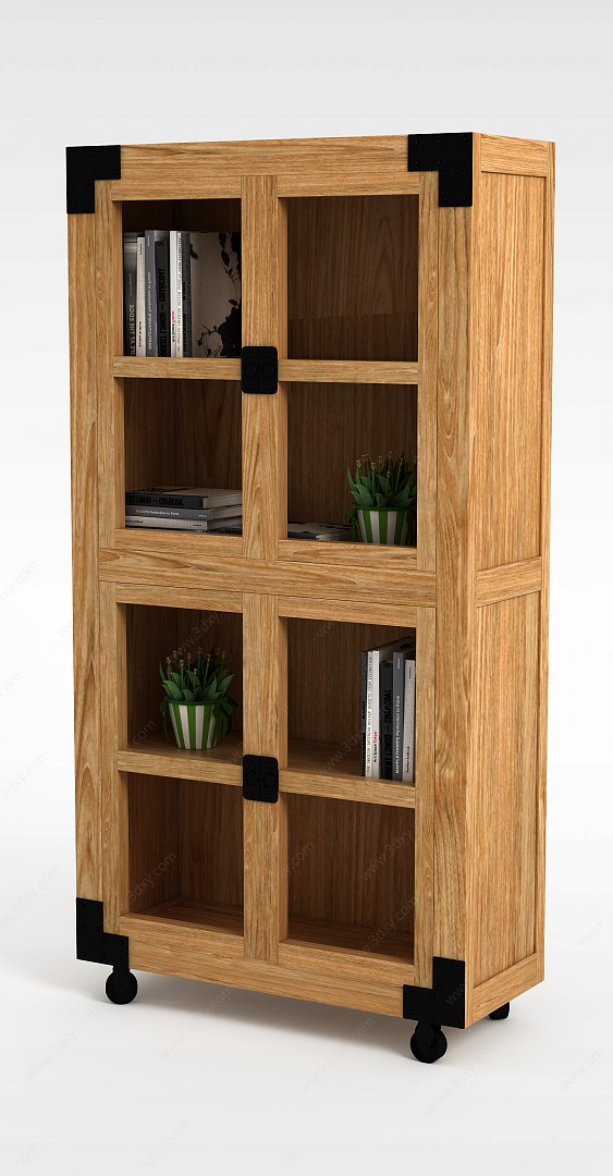 书房书柜3D模型