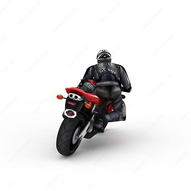 雅马哈摩托车3D模型