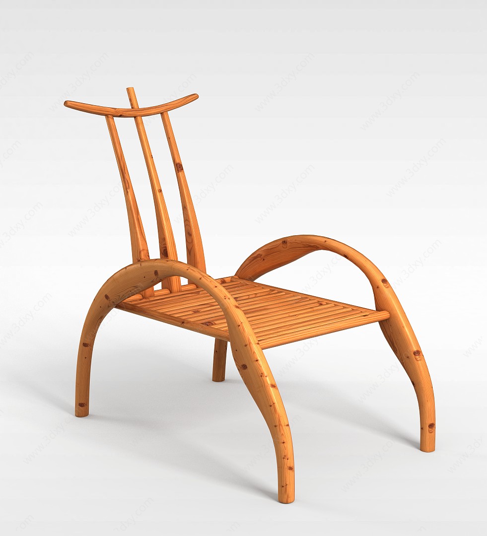 创意中式椅3D模型