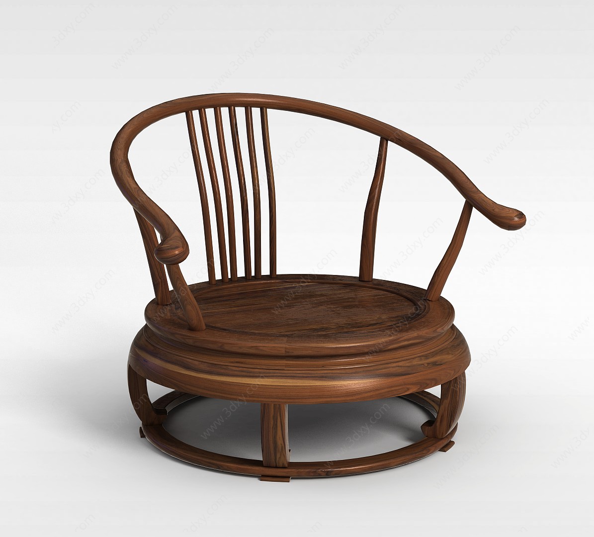 现代创意木椅3D模型