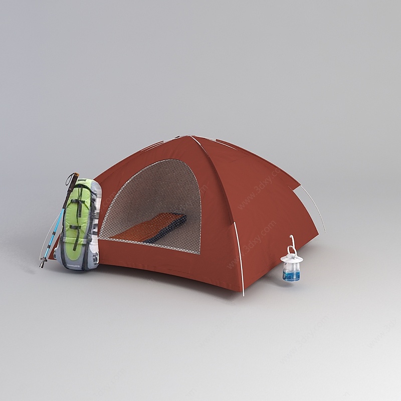 户外露营帐篷3D模型