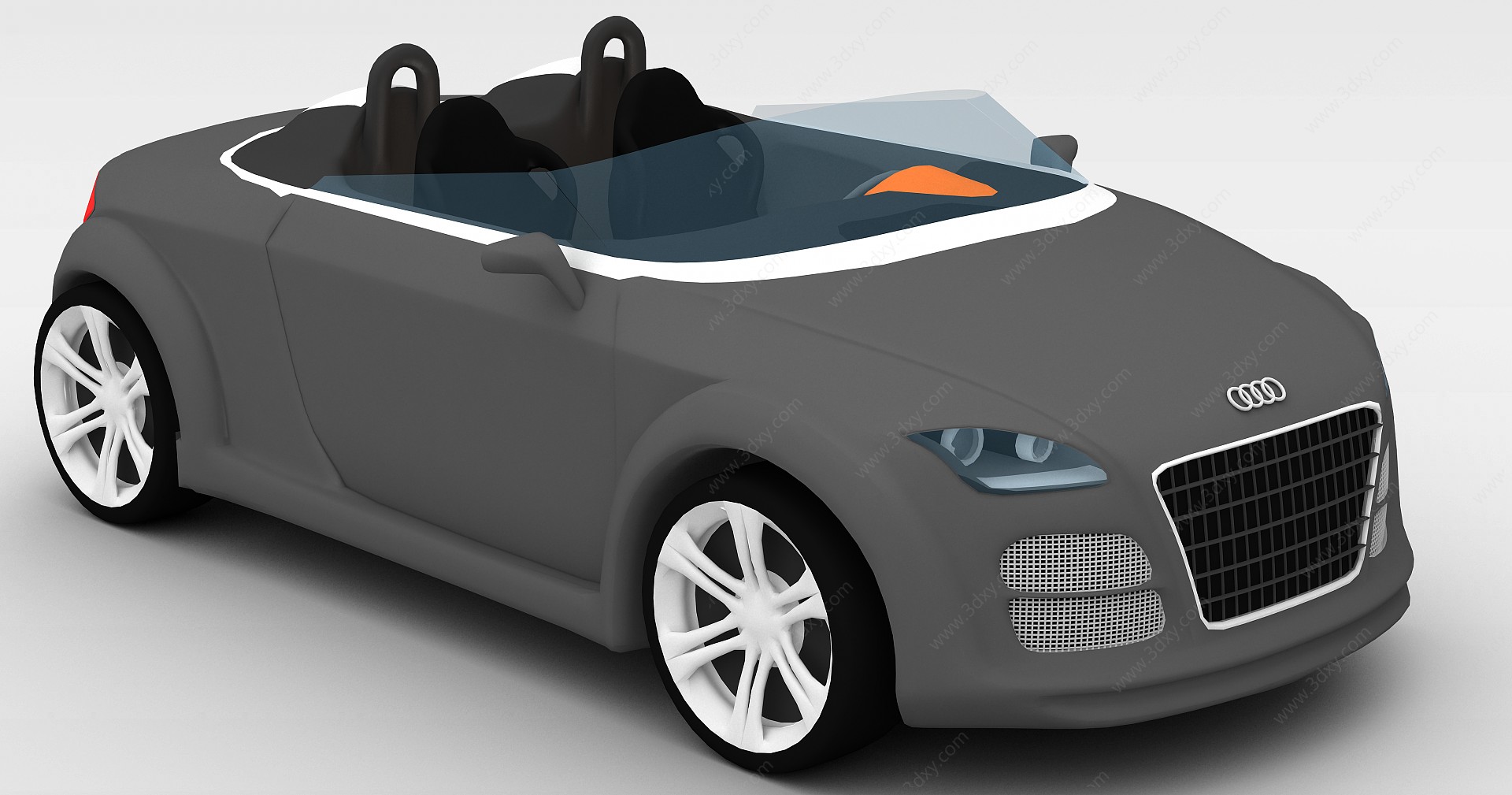 敞篷跑车3D模型