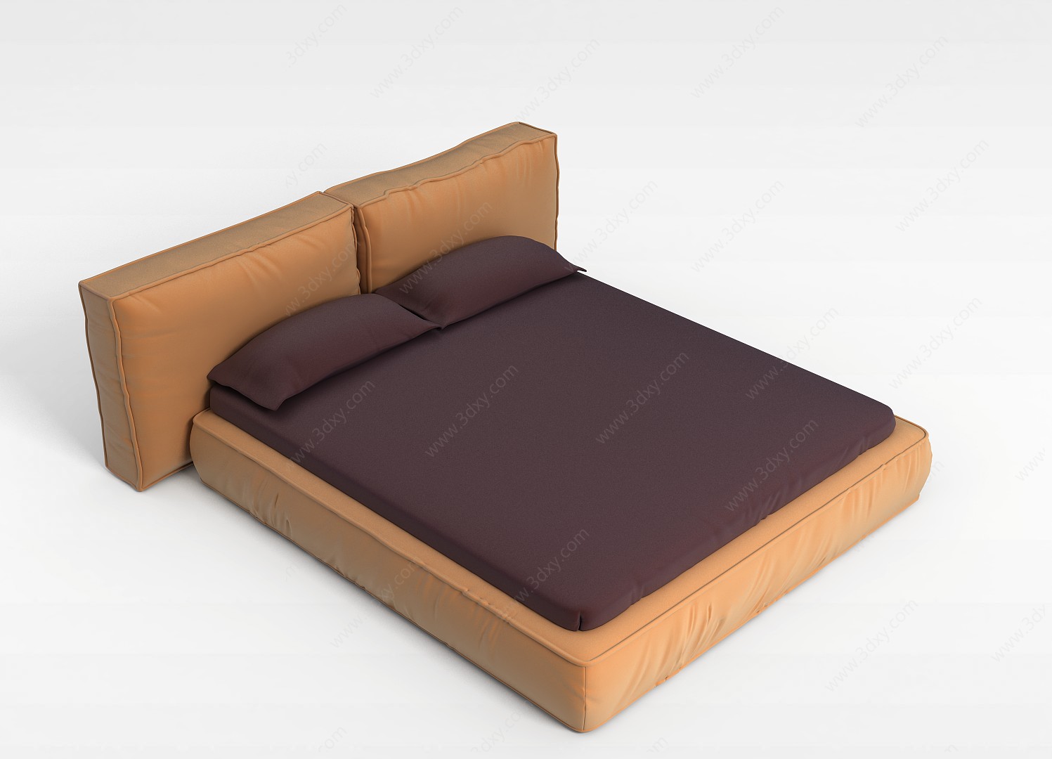卧室双人床3D模型