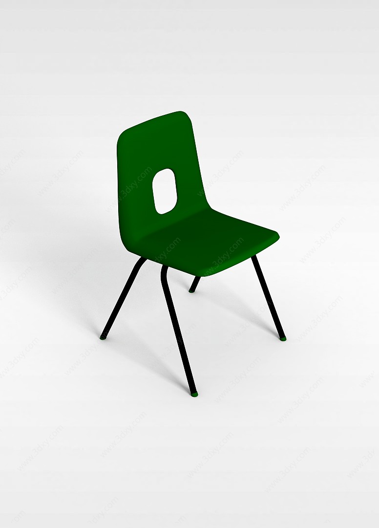 绿色休闲椅3D模型