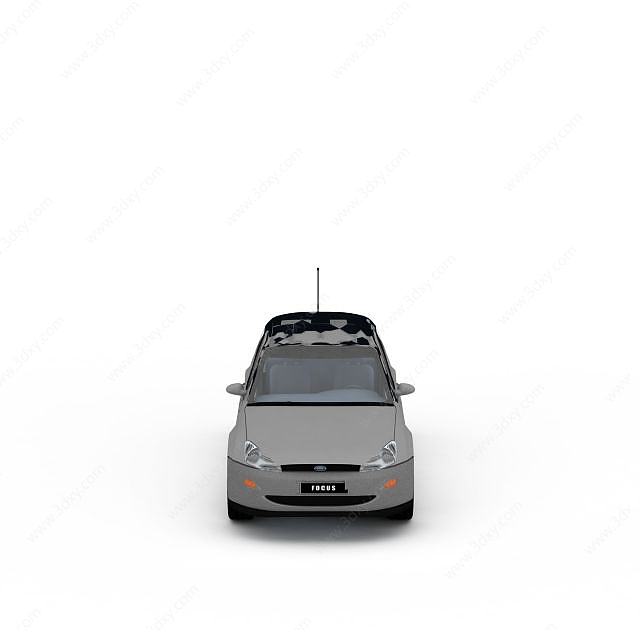 灰色汽车3D模型