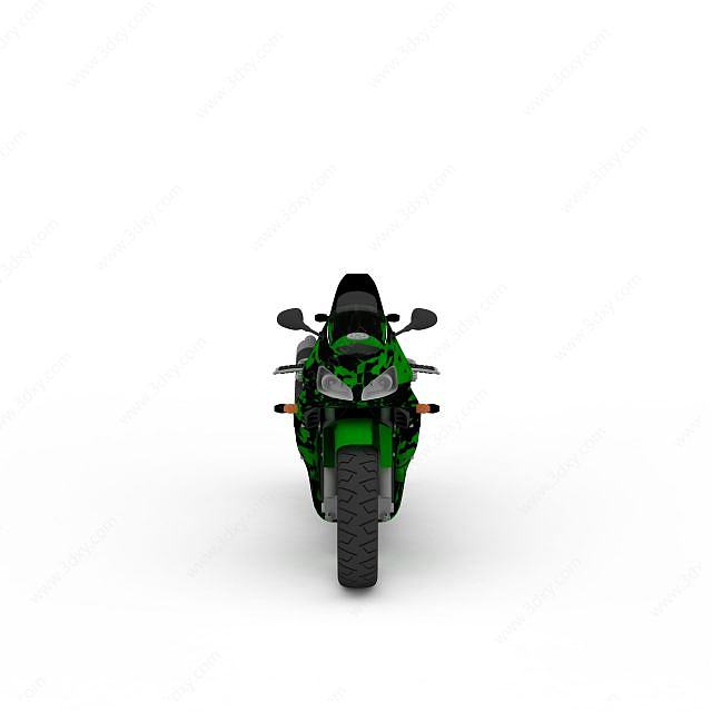 摩托赛车3D模型