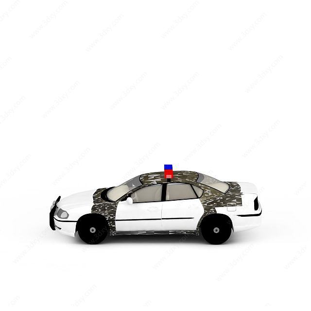 警车3D模型