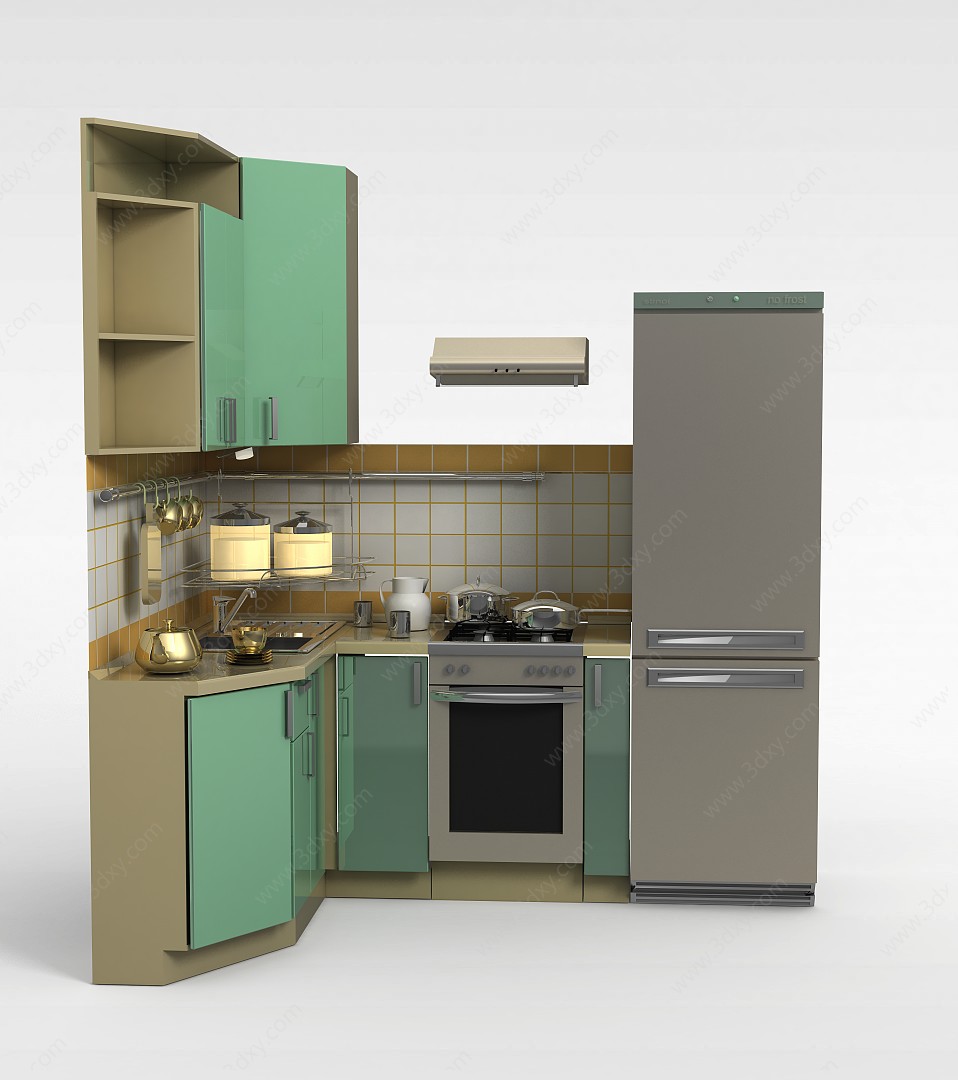 厨房柜子3D模型