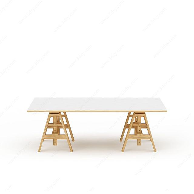 木制桌子3D模型
