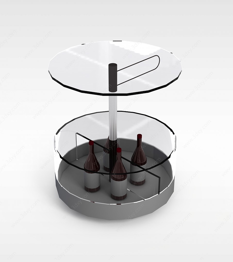 红酒储物架3D模型