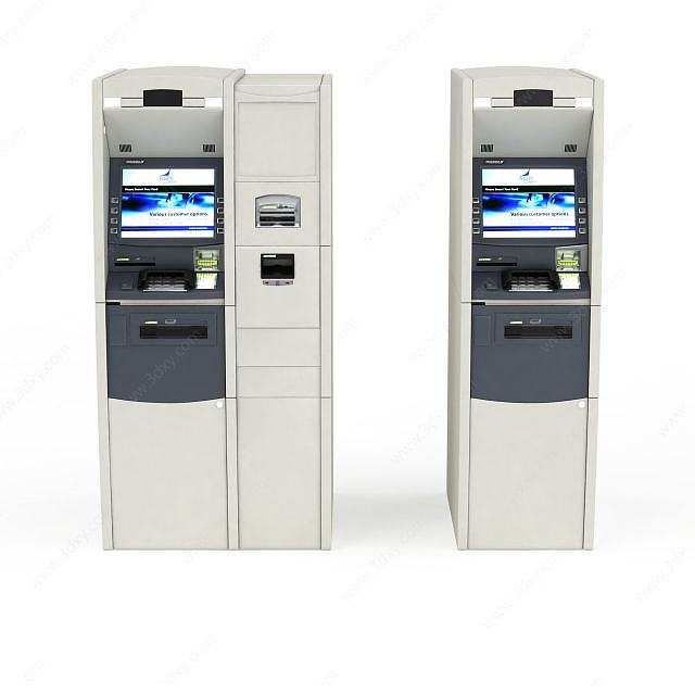 自助ATM取款机3D模型
